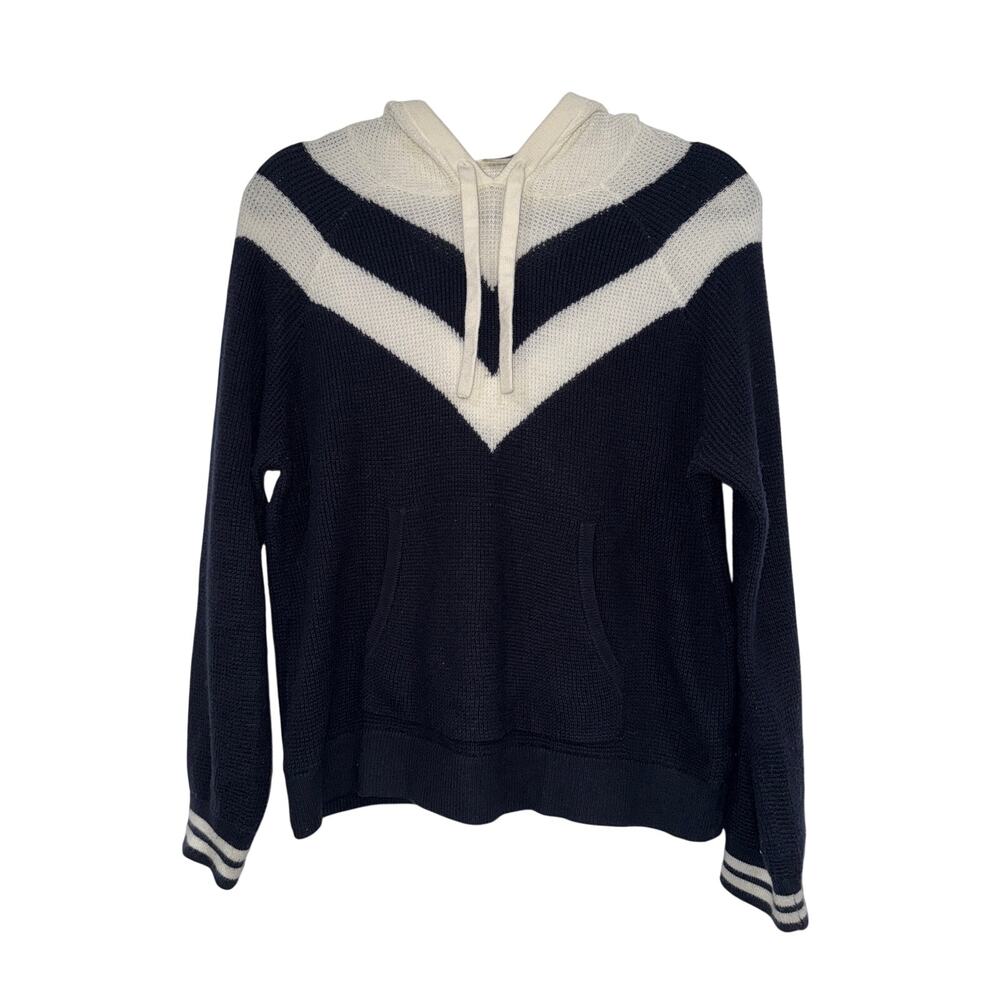 Faherty Women's Throwback Cotton/Cashmere Hoodie in Varsity Blues, S